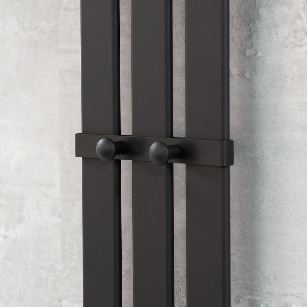 Полотенцесушитель Пэк сп Вектор 3 120*18 Al черный